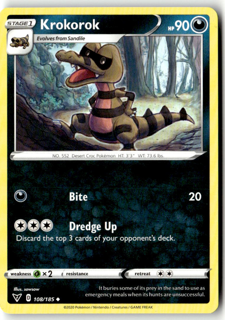 Front of Krokorok 108/185 from Vivid Voltage
