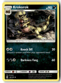 Front of Krokorok 84/149 from SM Base Set