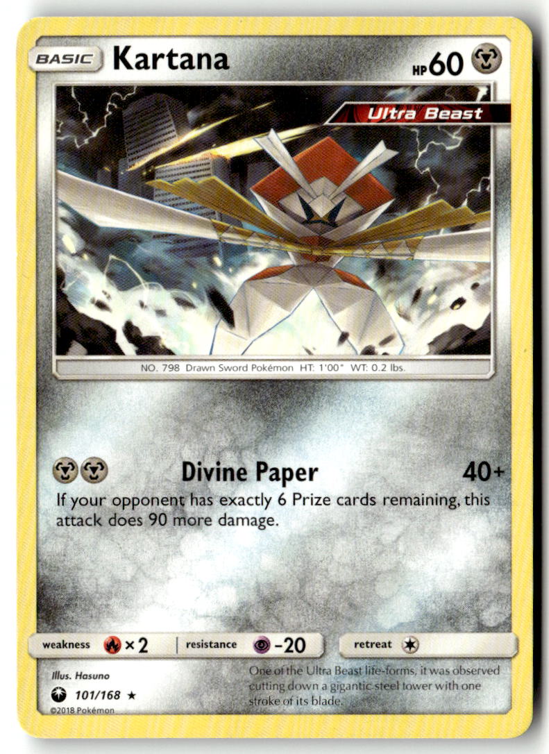 Front of Kartana 101/168 from SM - Celestial Storm