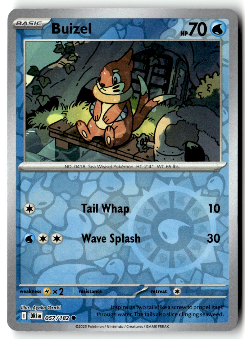 Front of Buizel 057/182 from Destined Rivals