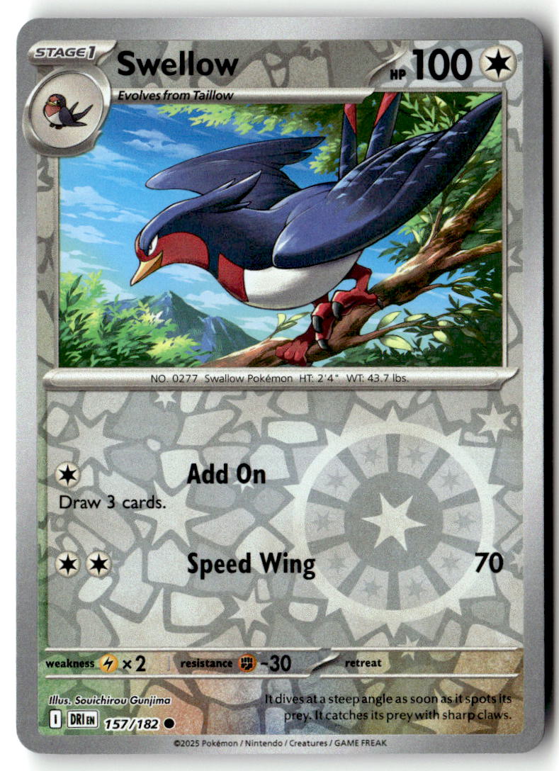 Front of Swellow 157/182 from Destined Rivals