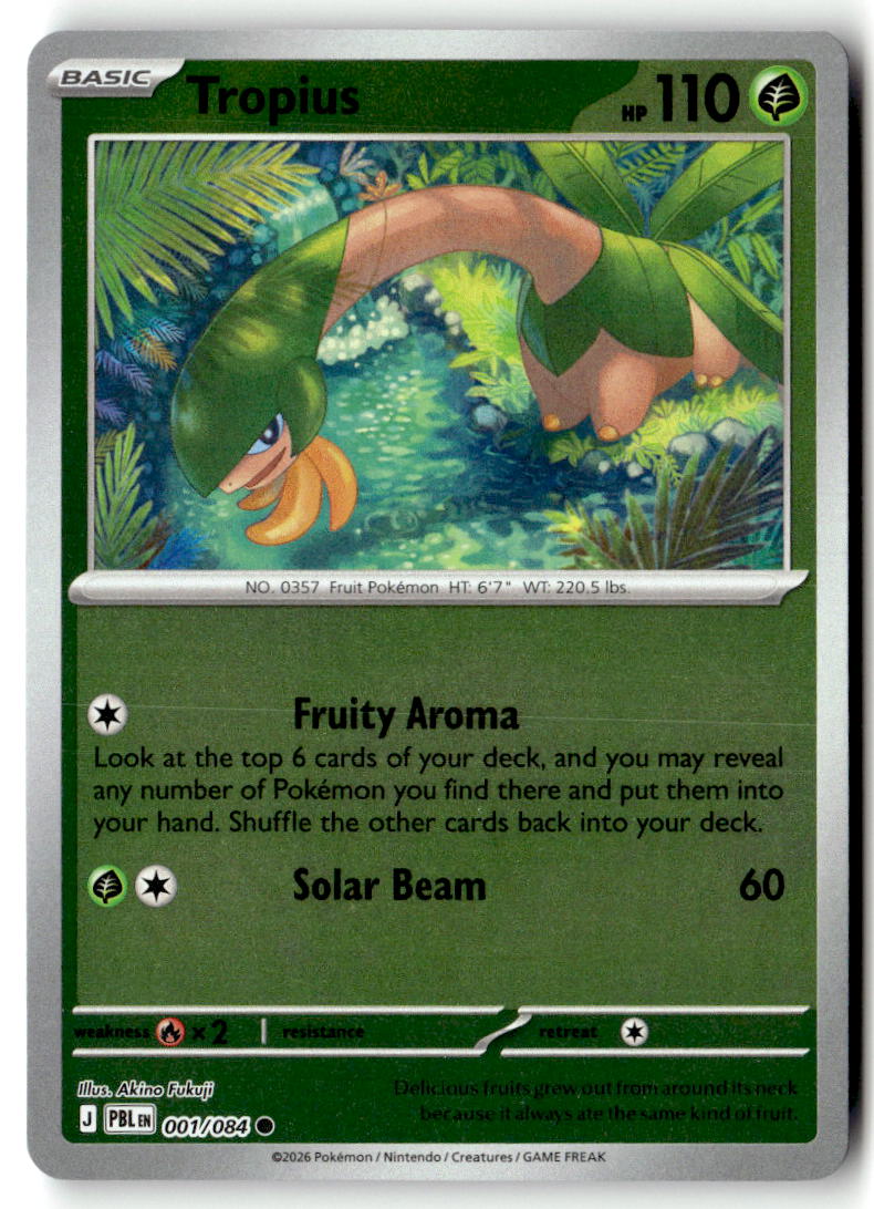 Front of Tropius 001/084 from Pitch Black