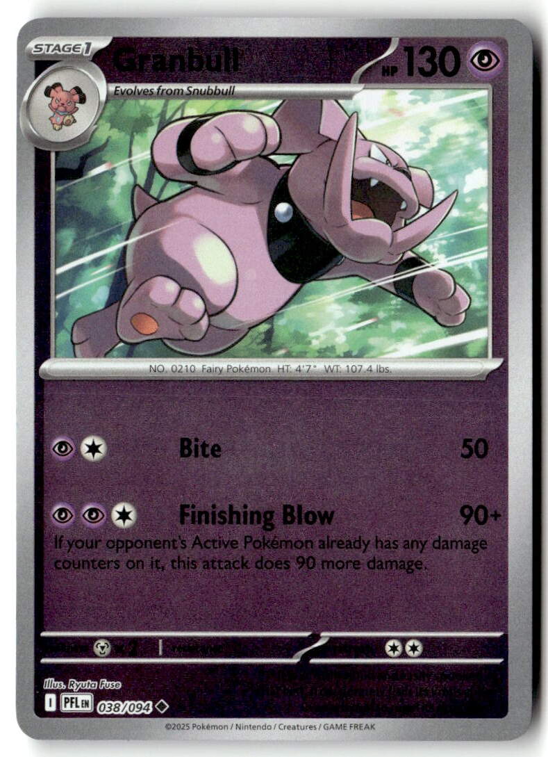 Front of Granbull 038/094 from Phantasmal Flames