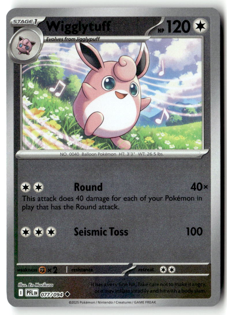 Front of Wigglytuff 077/094 from Phantasmal Flames