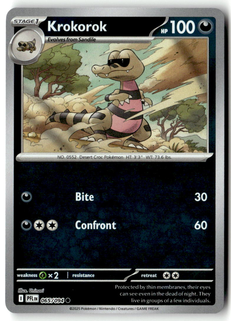 Front of Krokorok 065/094 from Phantasmal Flames