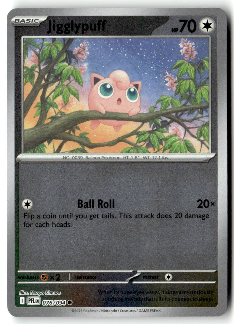 Front of Jigglypuff 076/094 from Phantasmal Flames