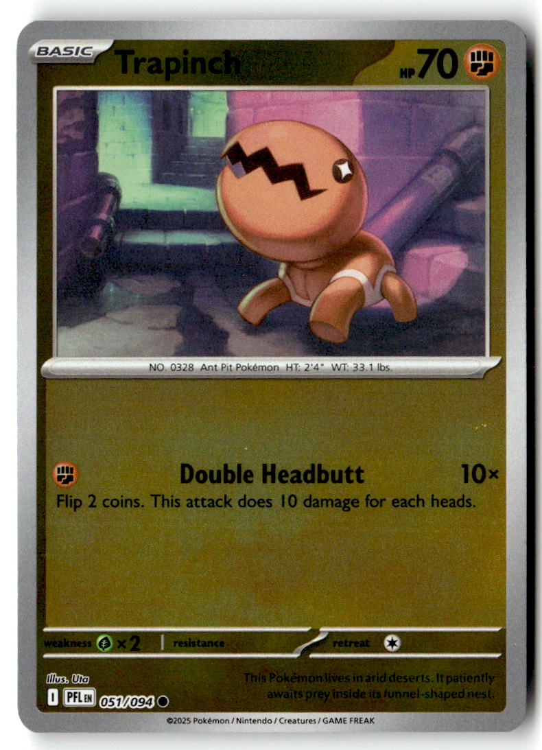 Front of Trapinch 051/094 from Phantasmal Flames