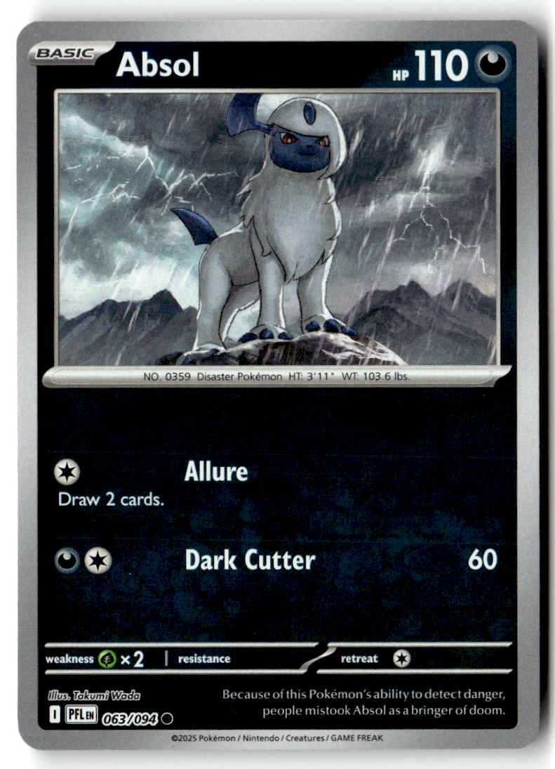 Front of Absol 063/094 from Phantasmal Flames