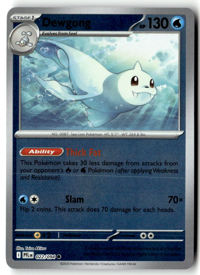 Front of Dewgong 022/094 from Phantasmal Flames
