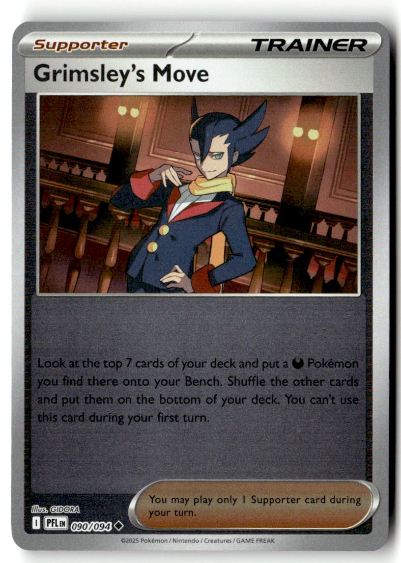 Front of Grimsley's Move 090/094 from Phantasmal Flames