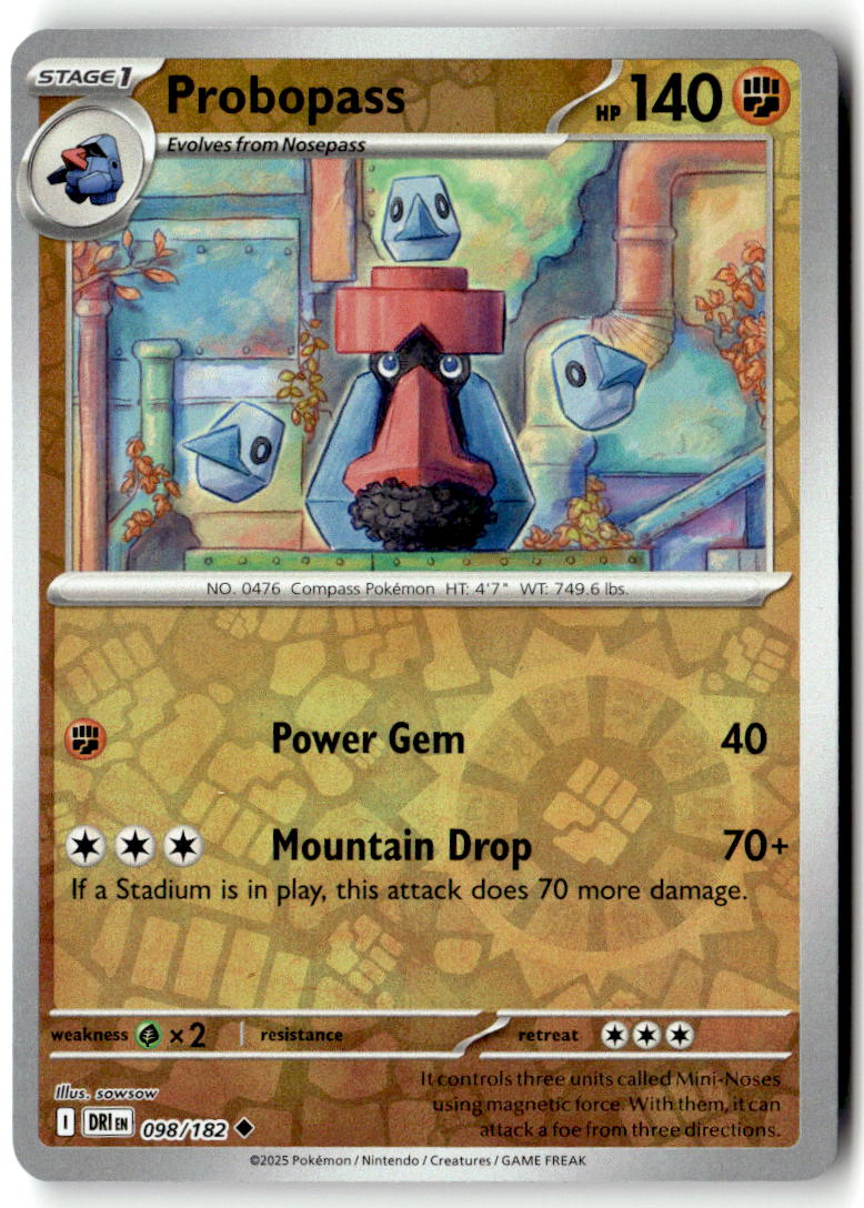 Front of Probopass 098/182 from Destined Rivals