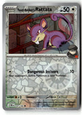Front of Team Rocket's Rattata 147/182 from Destined Rivals