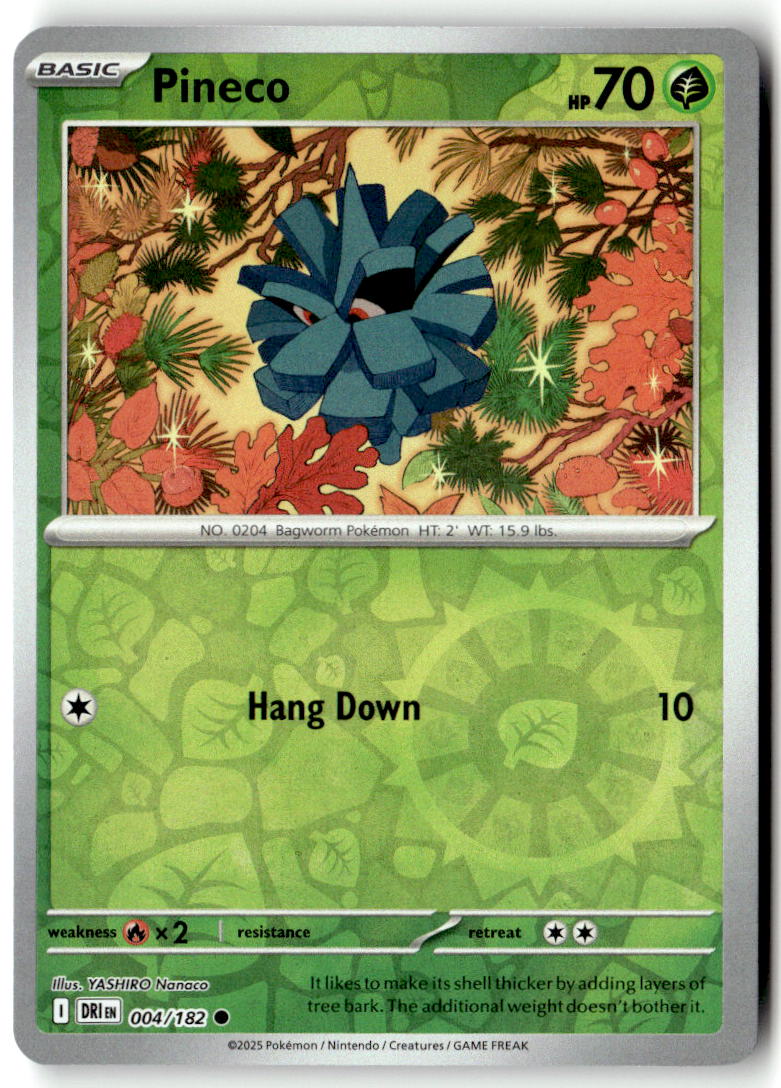 Front of Pineco 004/182 from Destined Rivals
