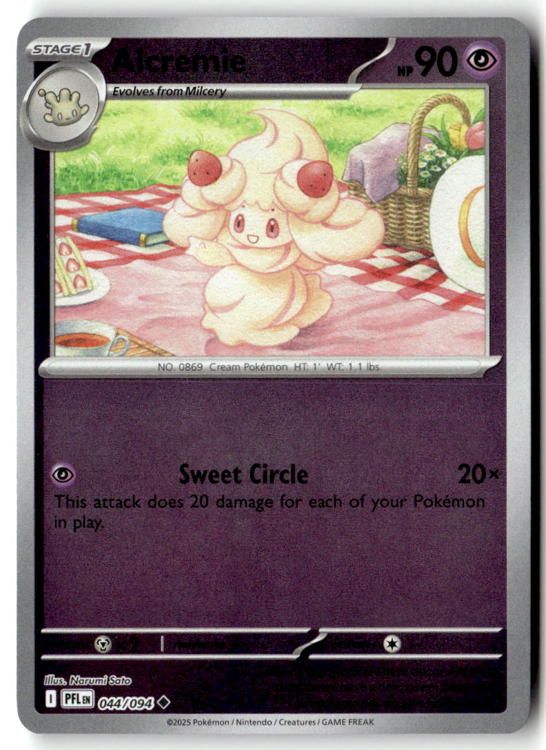 Front of Alcremie 044/094 from Phantasmal Flames