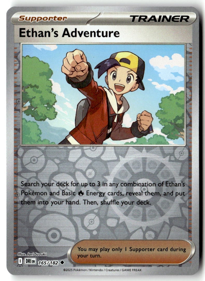 Front of Ethan's Adventure 165/182 from Destined Rivals