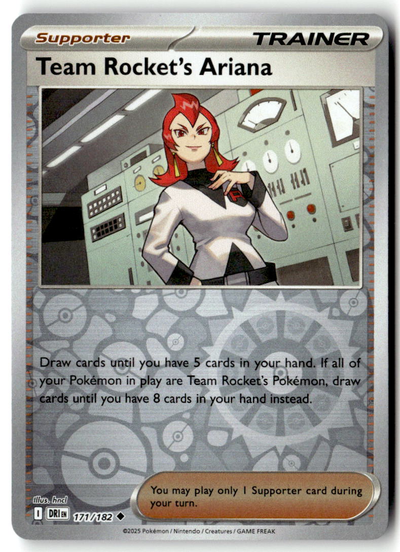 Front of Team Rocket's Ariana 171/182 from Destined Rivals