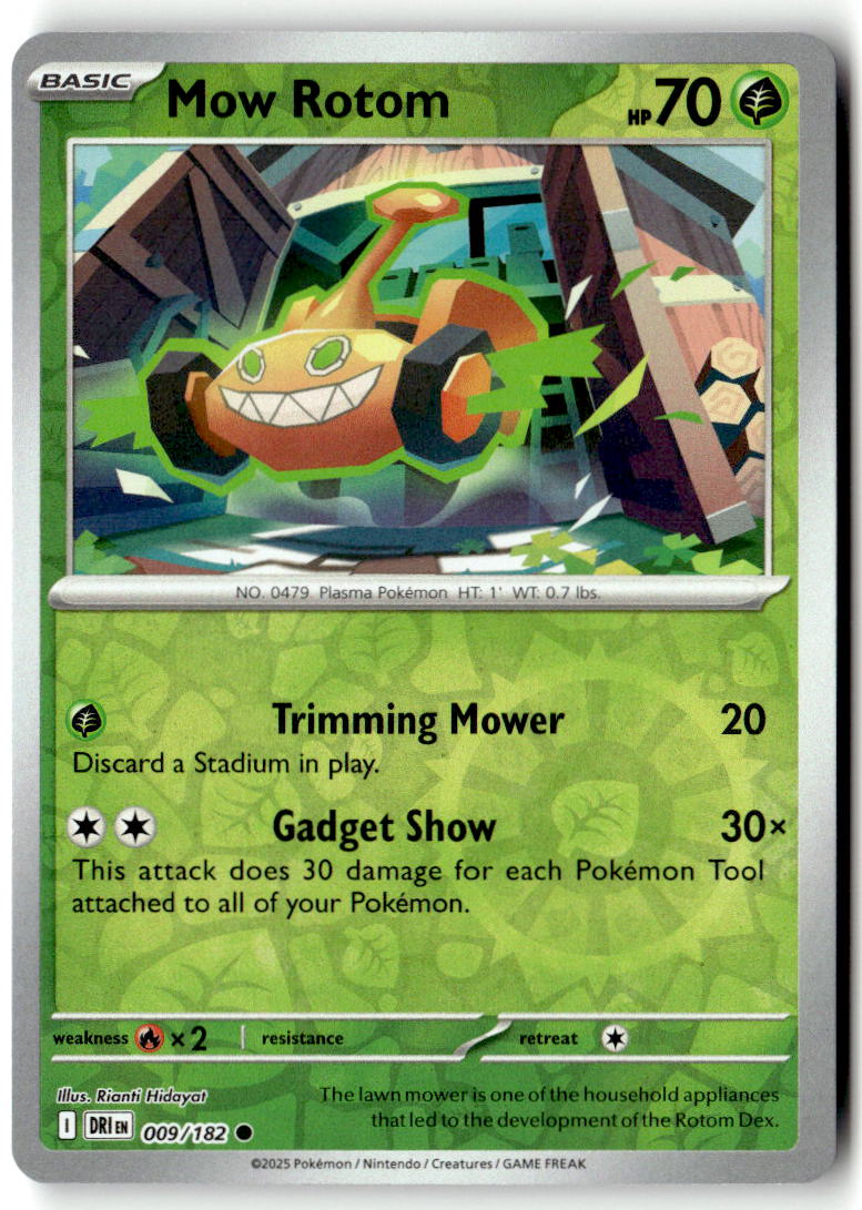 Front of Mow Rotom 009/182 from Destined Rivals