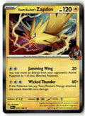Front of Team Rocket's Zapdos 070/182 from Destined Rivals