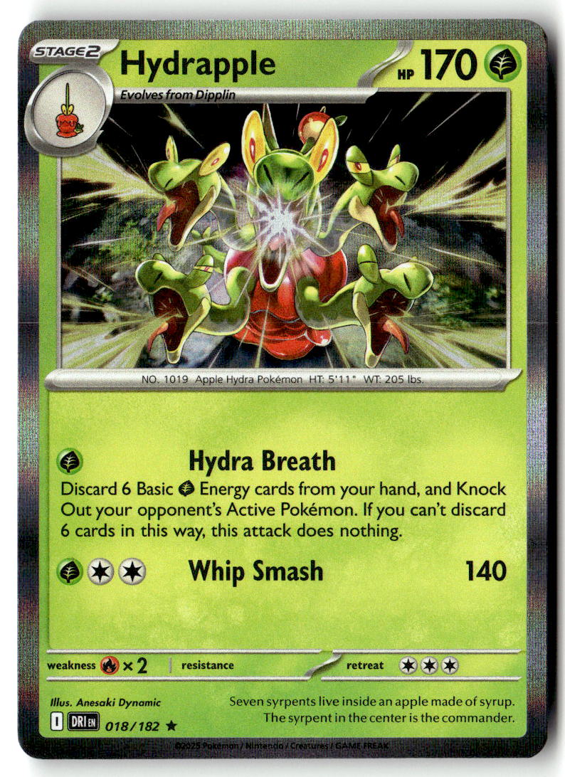 Front of Hydrapple 018/182 from Destined Rivals