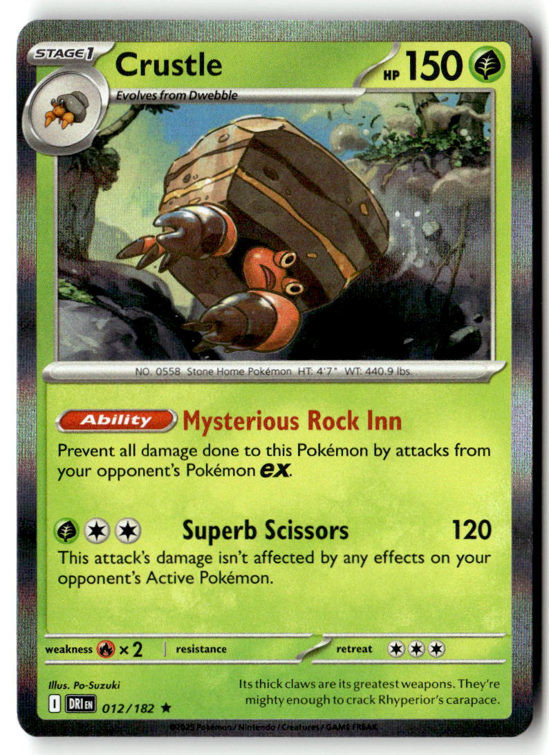 Front of Crustle 012/182 from Destined Rivals