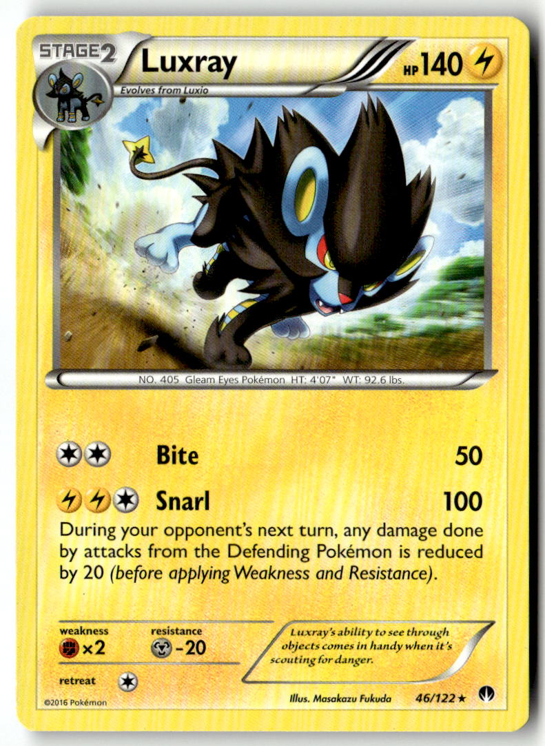 Front of Luxray 46/122 from XY - BREAKpoint