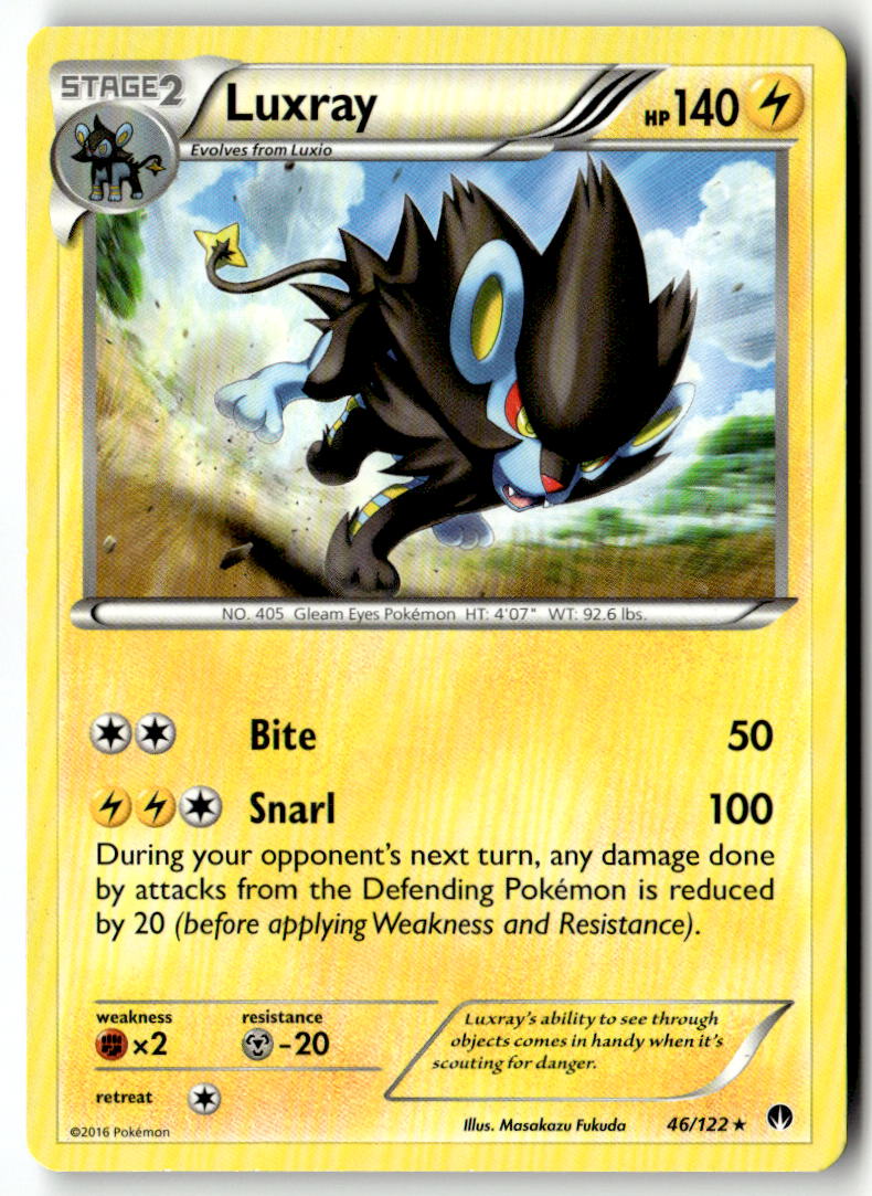 Front of Luxray 46/122 from XY - BREAKpoint
