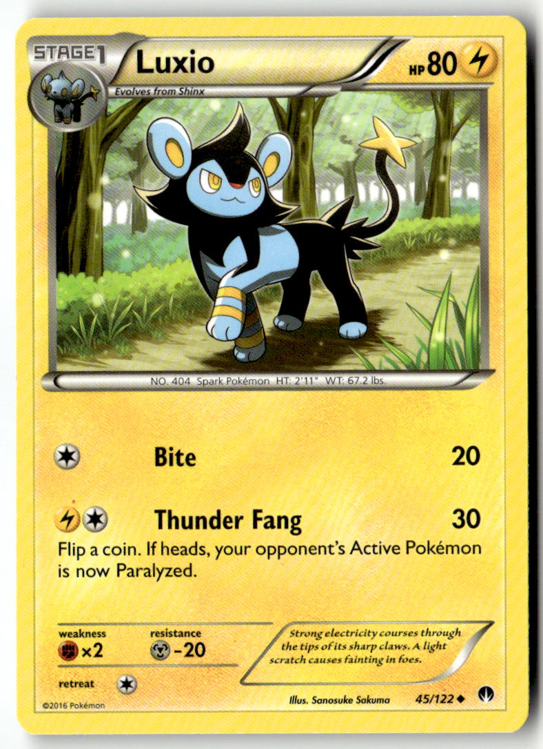 Front of Luxio 45/122 from XY - BREAKpoint