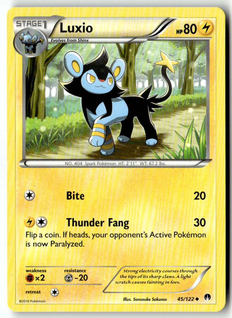Front of Luxio 45/122 from XY - BREAKpoint