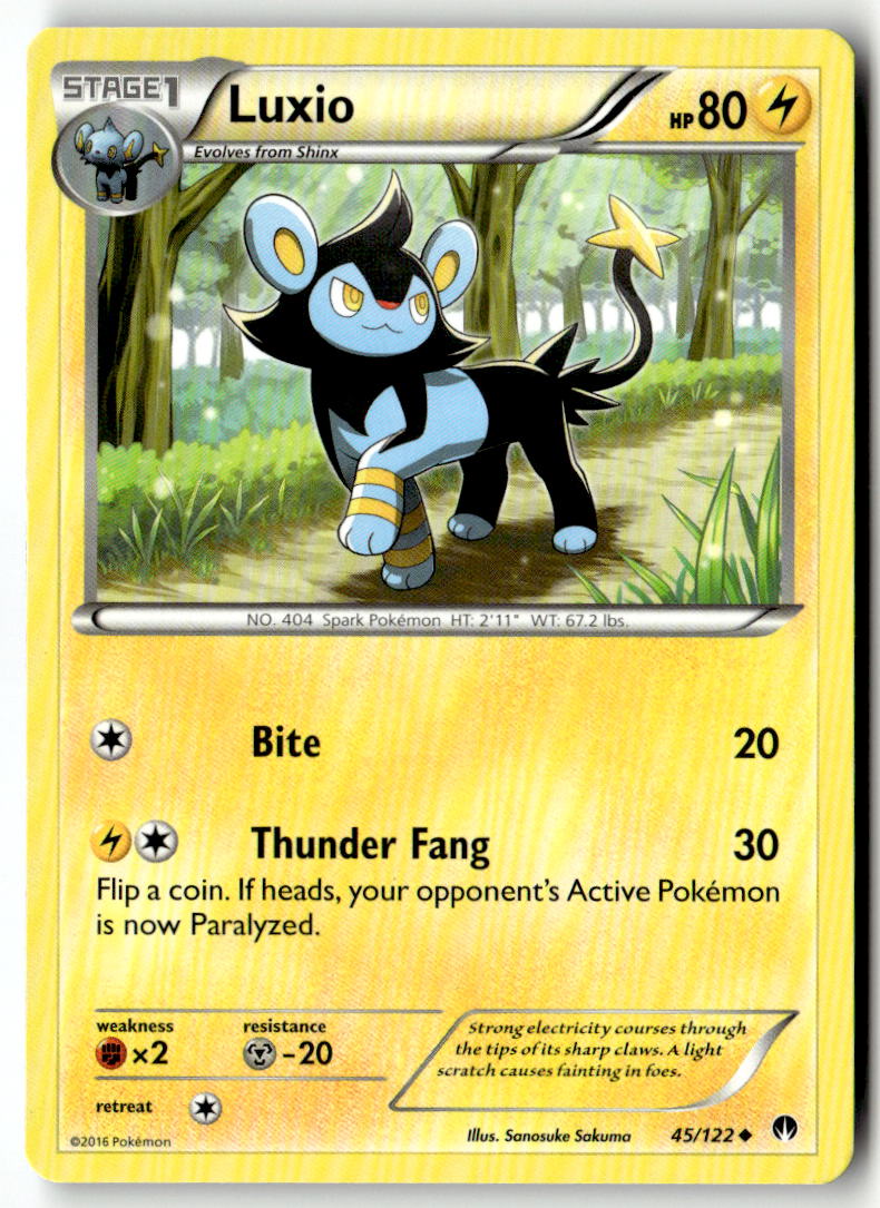 Front of Luxio 45/122 from XY - BREAKpoint