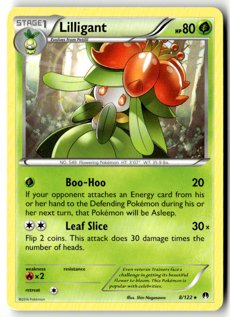 Front of Lilligant 8/122 from XY - BREAKpoint