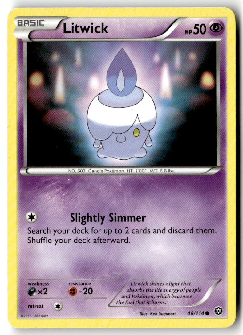 Front of Litwick 48/114 from XY - Steam Siege