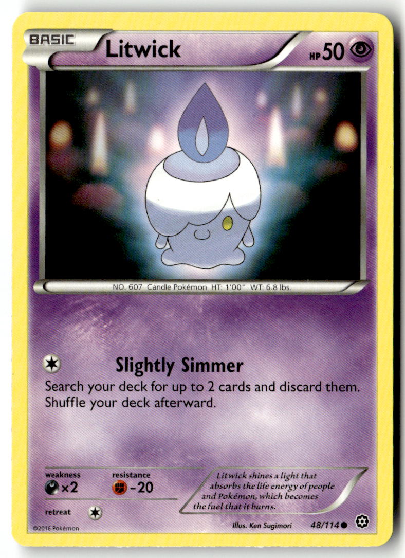 Front of Litwick 48/114 from XY - Steam Siege