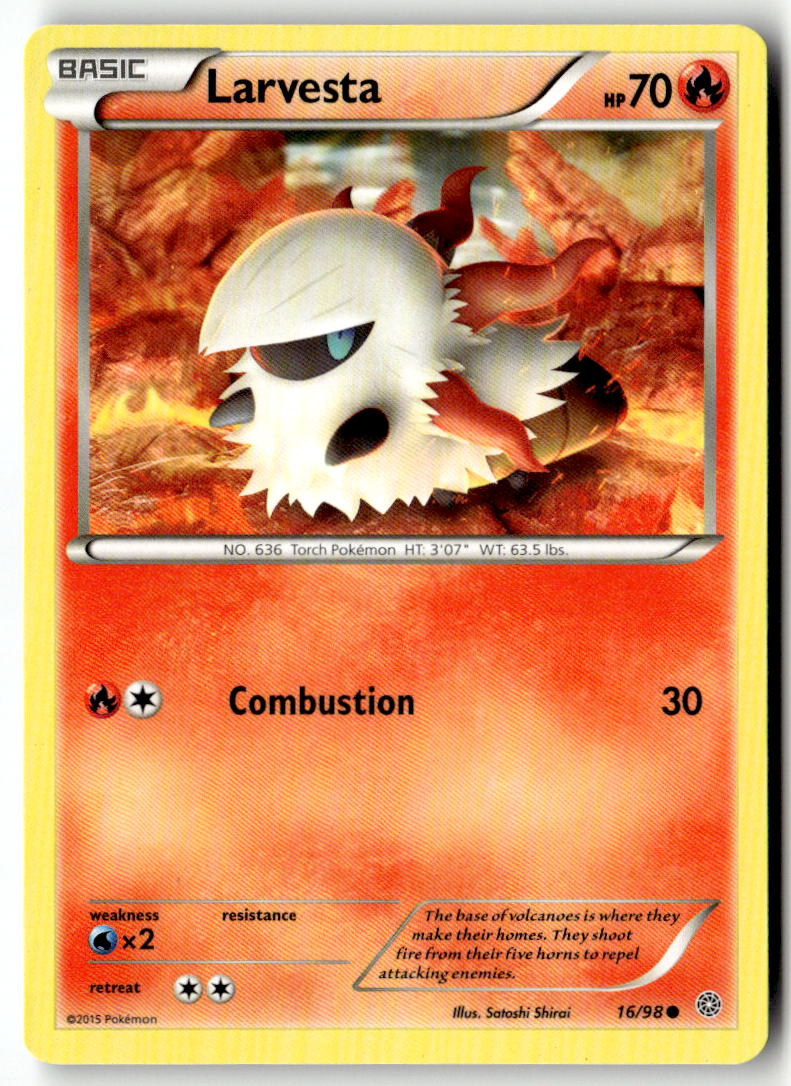 Front of Larvesta 16/98 from XY - Ancient Origins