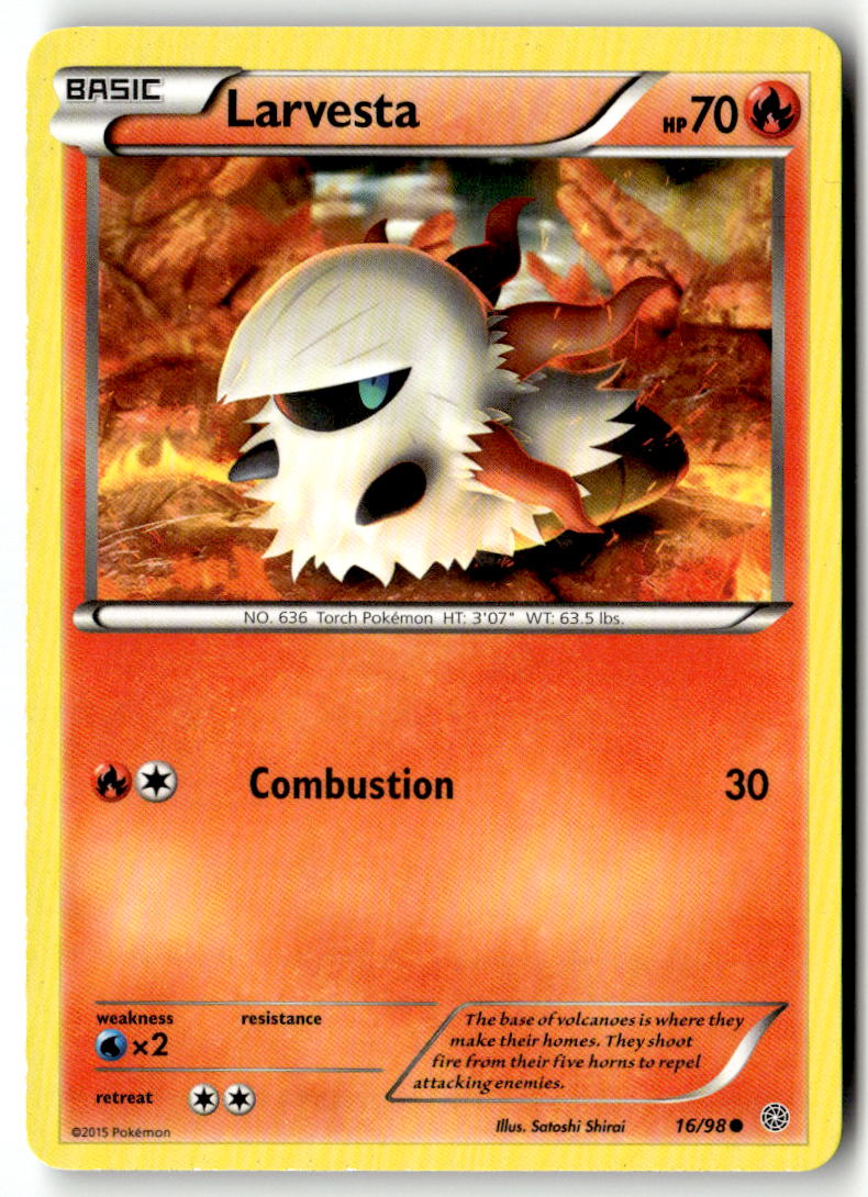 Front of Larvesta 16/98 from XY - Ancient Origins