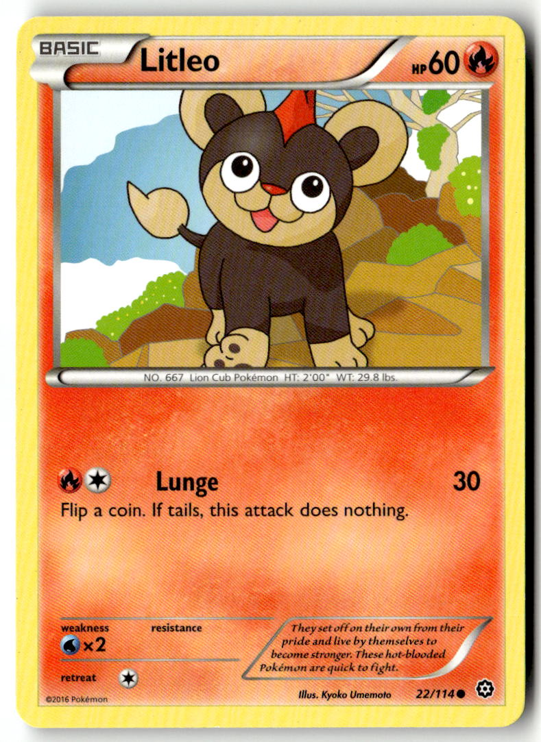 Front of Litleo 22/114 from XY - Steam Siege