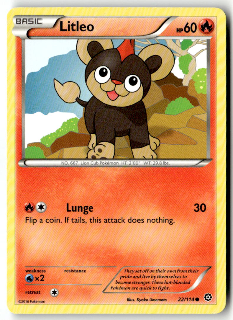 Front of Litleo 22/114 from XY - Steam Siege