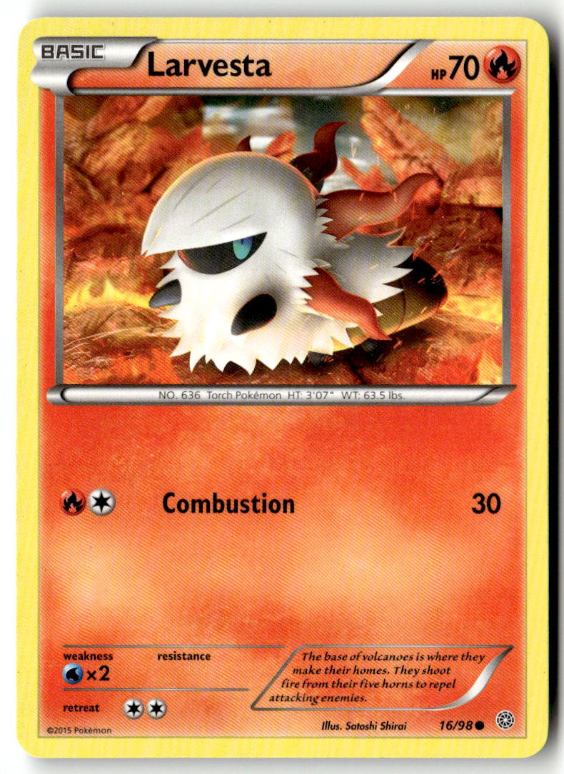Front of Larvesta 16/98 from XY - Ancient Origins