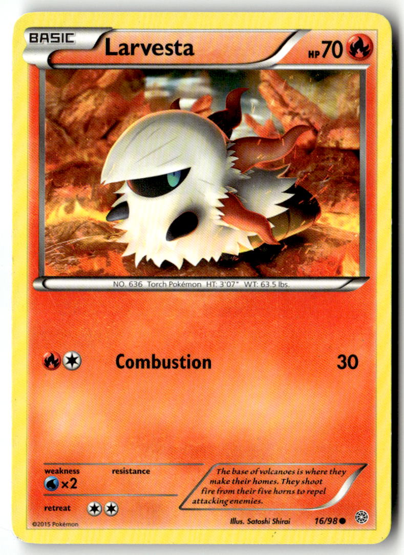 Front of Larvesta 16/98 from XY - Ancient Origins