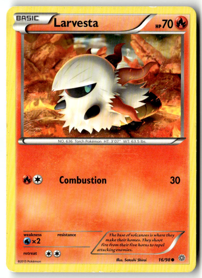 Front of Larvesta 16/98 from XY - Ancient Origins