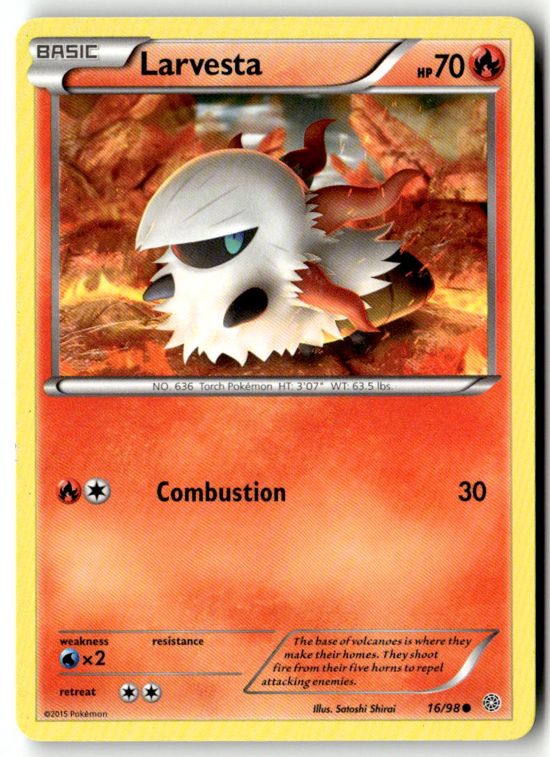 Front of Larvesta 16/98 from XY - Ancient Origins