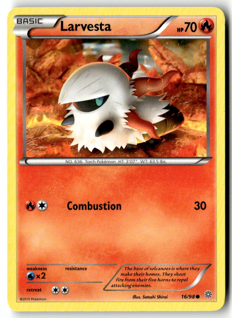 Front of Larvesta 16/98 from XY - Ancient Origins