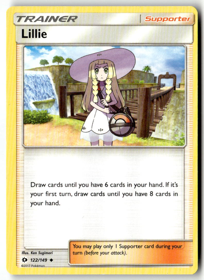 Front of Lillie 122/149 from SM Base Set