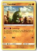 Front of Larvitar (114) 114/214 from SM - Lost Thunder