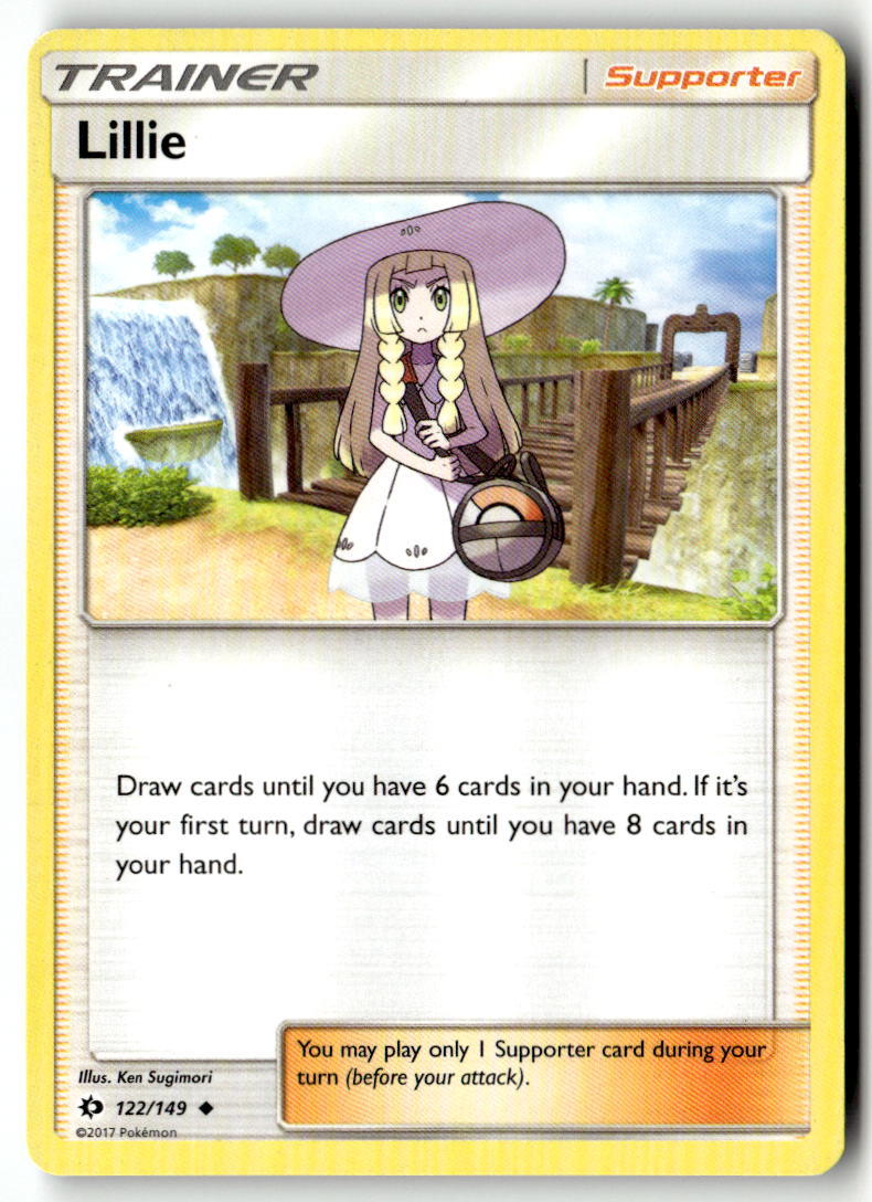 Front of Lillie 122/149 from SM Base Set