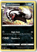 Front of Galarian Linoone 118/202 from Sword & Shield Base Set