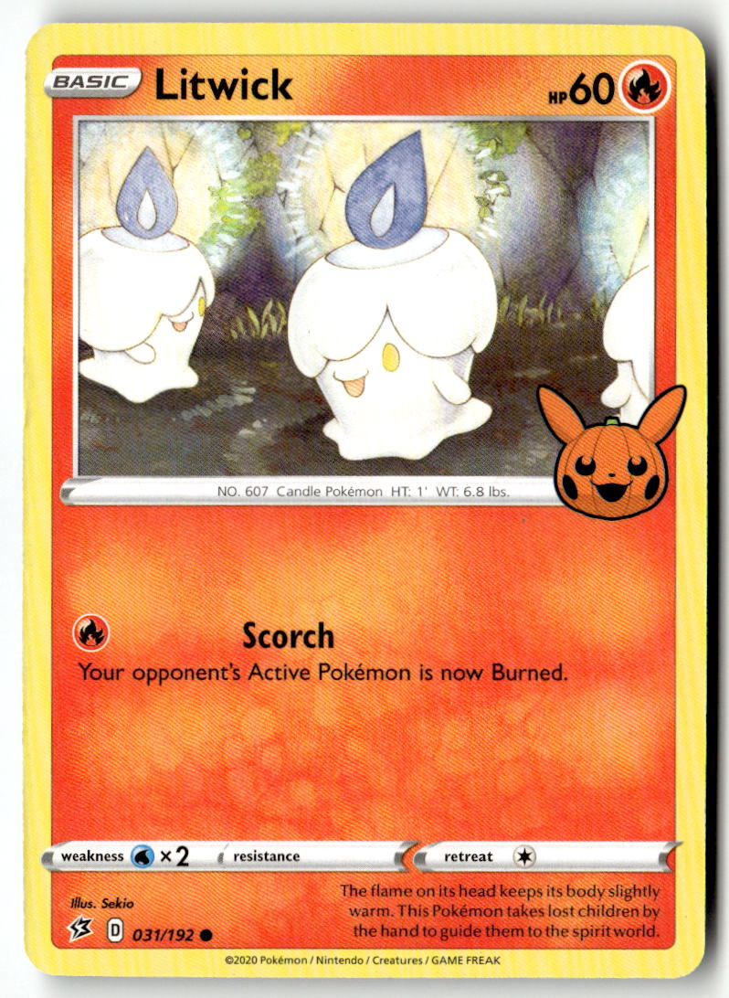 Front of Litwick 031/192 from Trick or Trade BOOster Bundle