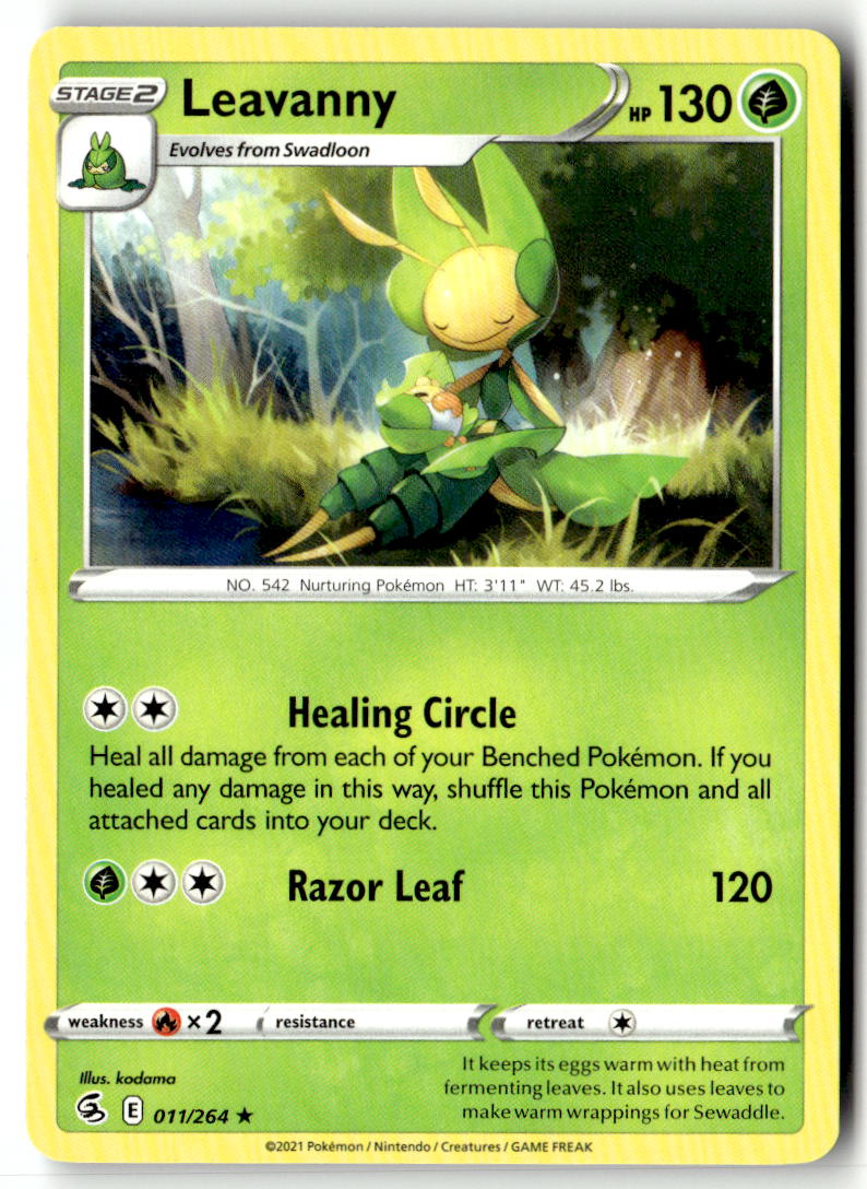 Front of Leavanny 011/264 from Fusion Strike