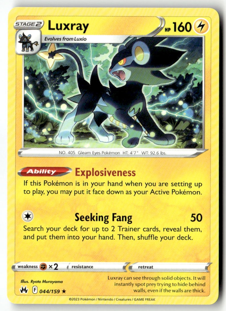 Front of Luxray (44) 044/159 from Crown Zenith
