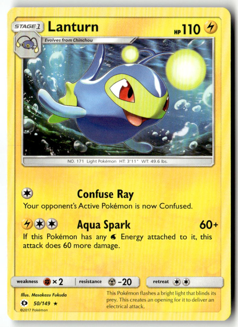 Front of Lanturn 50/149 from SM Base Set