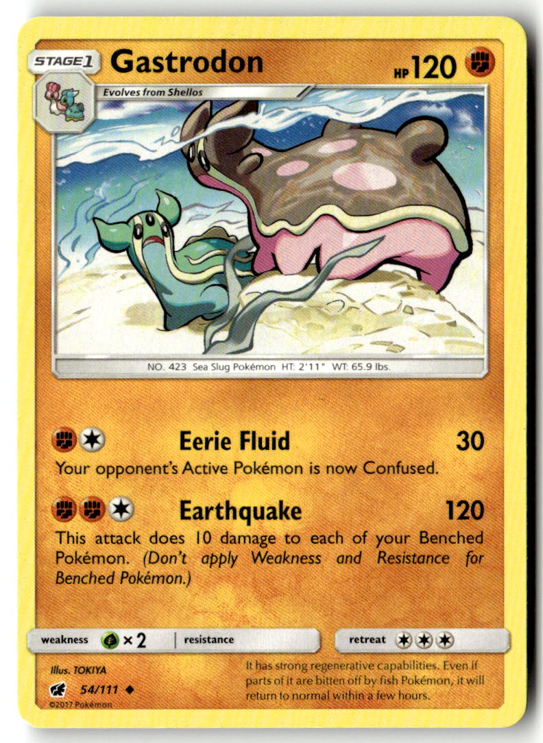 Front of Gastrodon 54/111 from SM - Crimson Invasion